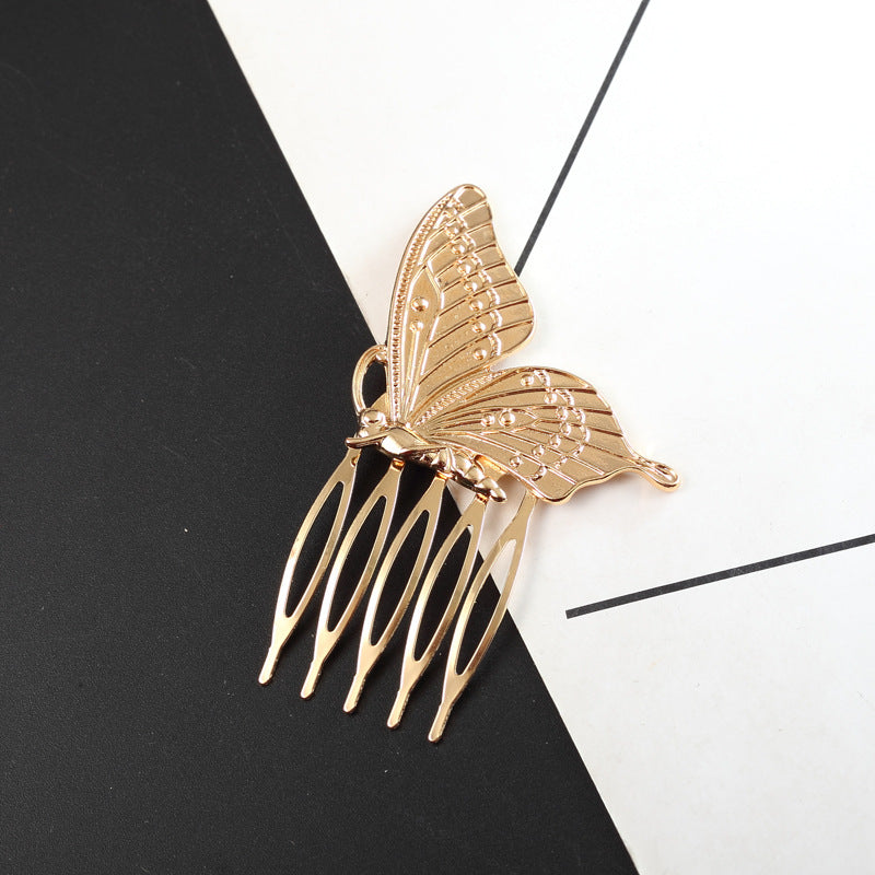 Peine de cabello de mariposa de aleación al por mayor